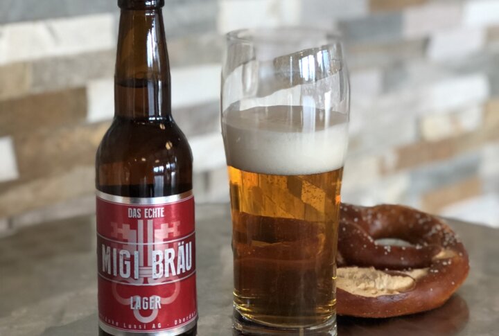 Migi Bräu Lager - erste Bier aus der Brauerei Lussi