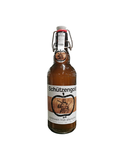 Schützengold trüb alkoholfrei Apfelwein Bügel, Suisse Garantie
