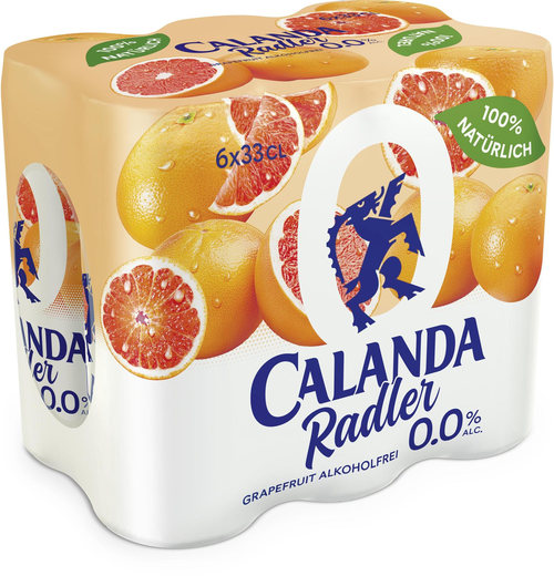 Calanda Radler Grape Dose 0.0% Alc. 6er