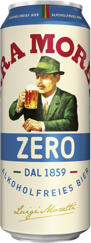 Birra Moretti zero alkfrei. Dose