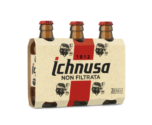 Birra Ichnusa Non Filtrata Sardinien 3er