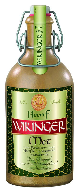Met Hanf Wikinger Tonfasche