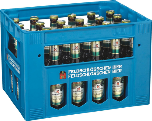 Feldschlösschen Hopfenperle hell  24er Har.