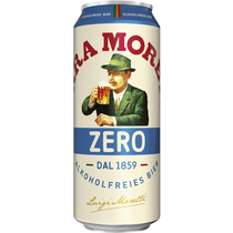 Birra Moretti zero alkfrei. Dose